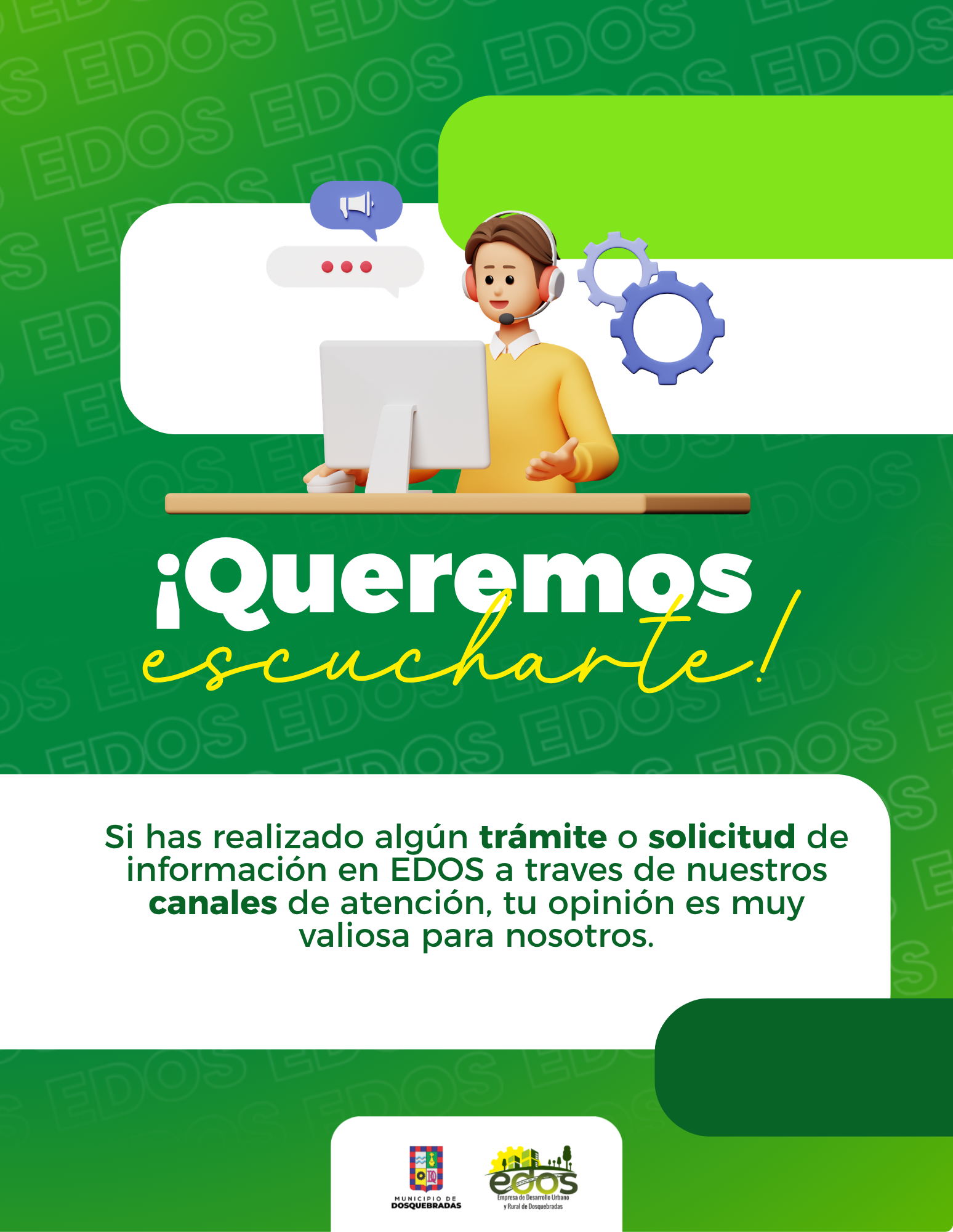 Queremos escucharte